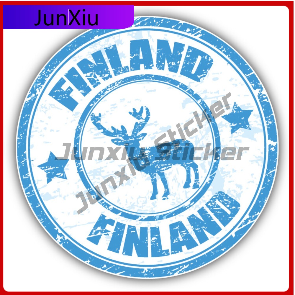 Car Accessories You Must Have - Finland Deer Grunge Anime - Adhesivo