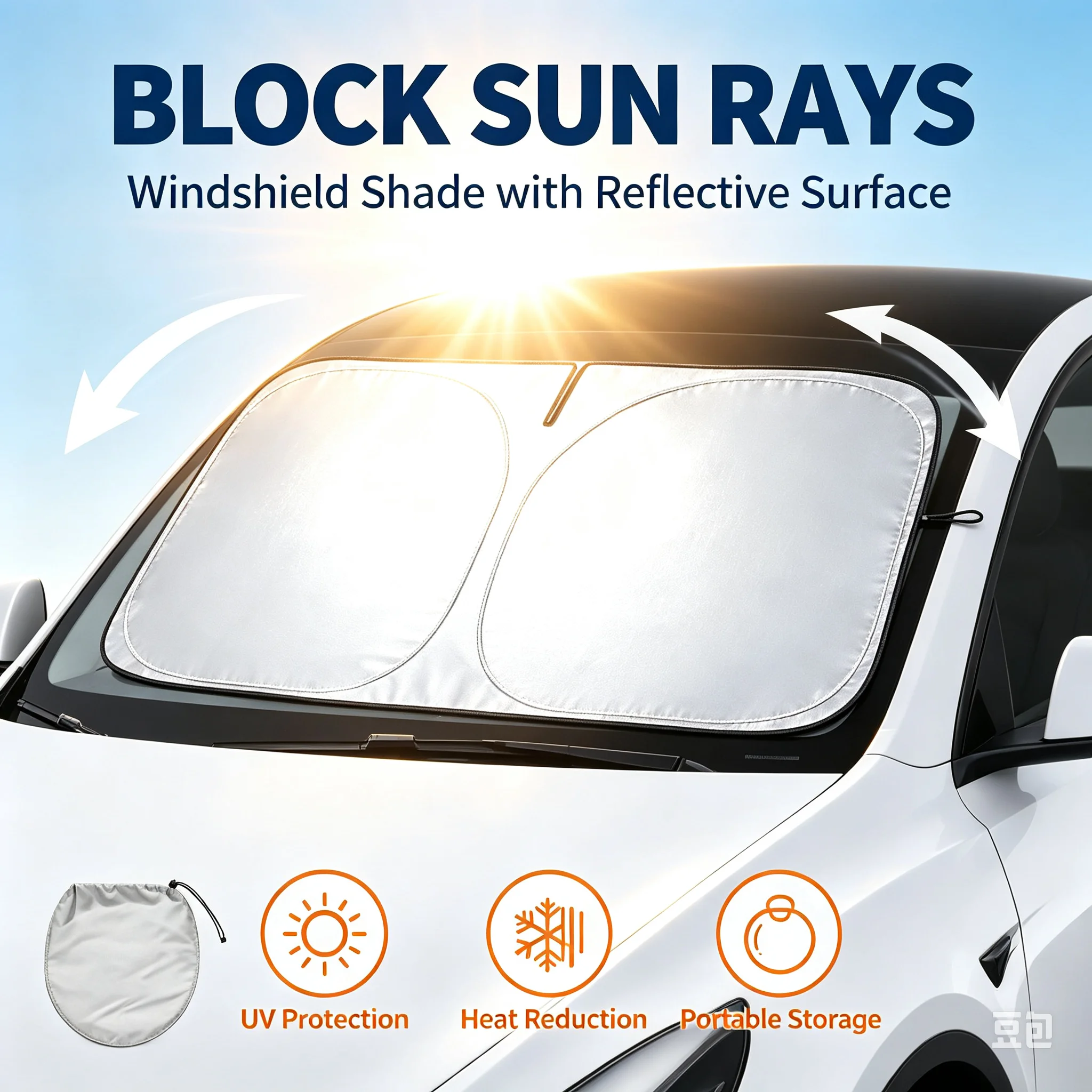 Car Accessories Gifts - Parasol para Coche, Aislamiento Térmico, Refrigeración