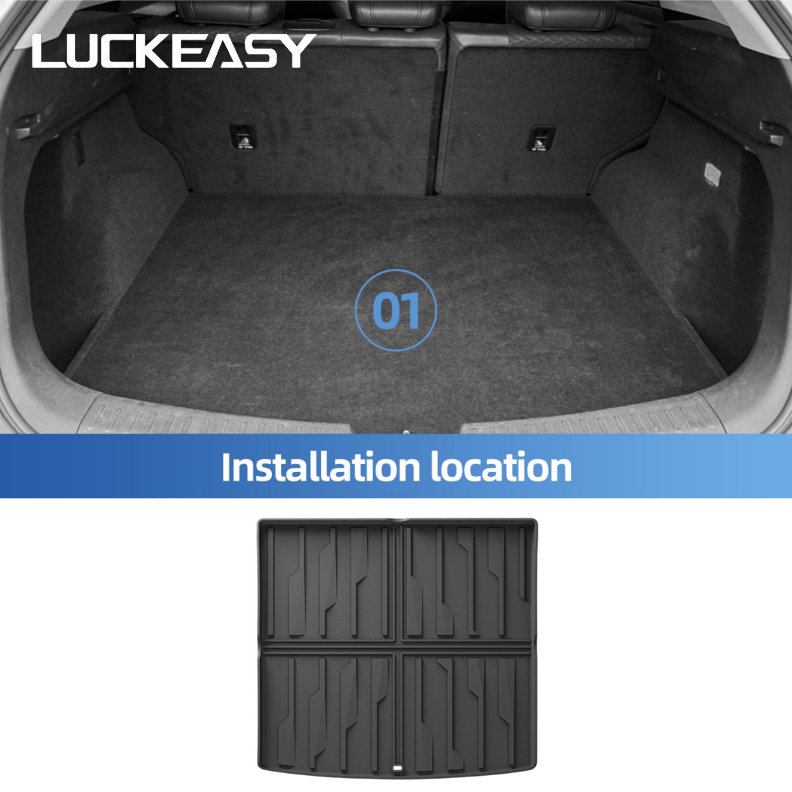 Market Car Accessories - LUCKEASY Alfombrillas para Auto y Protector
