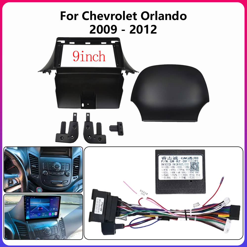 Car Accessories Dashboard - Para Chevrolet Orlando 2009-2012 9 pulgadas