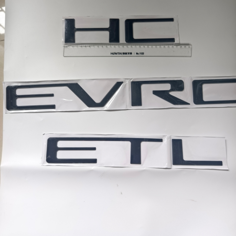 Market Car Accessories - 1 unidad de letras 3D ABS