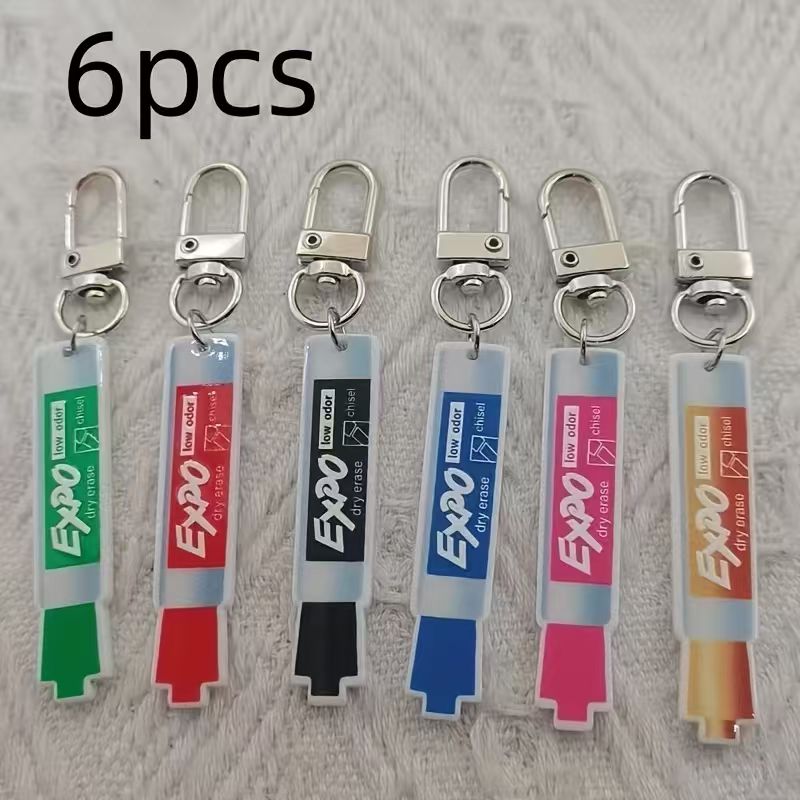 6 llaveros de acrílico con for - Car Accessories Gifts reseña y precio