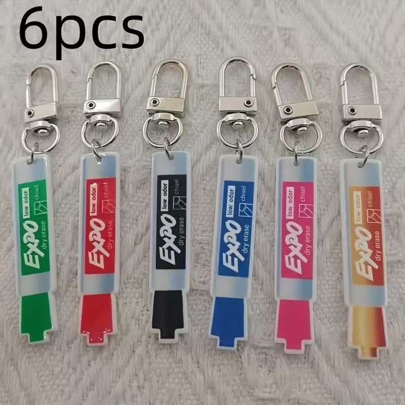6 llaveros de acrílico con for - Car Accessories Gifts reseña y precio