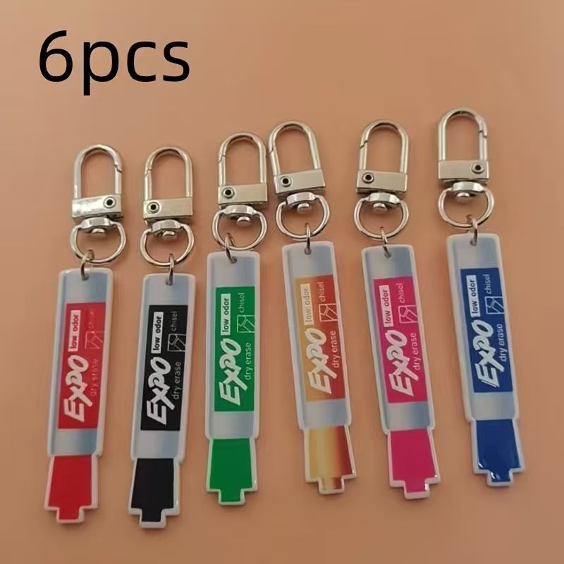 6 llaveros de acrílico con for - Car Accessories Gifts reseña y precio