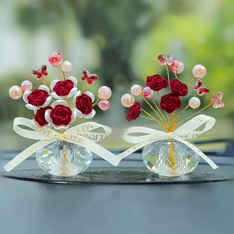 Adorno de tablero de rosas de  - Car Accessories Walmart reseña y precio