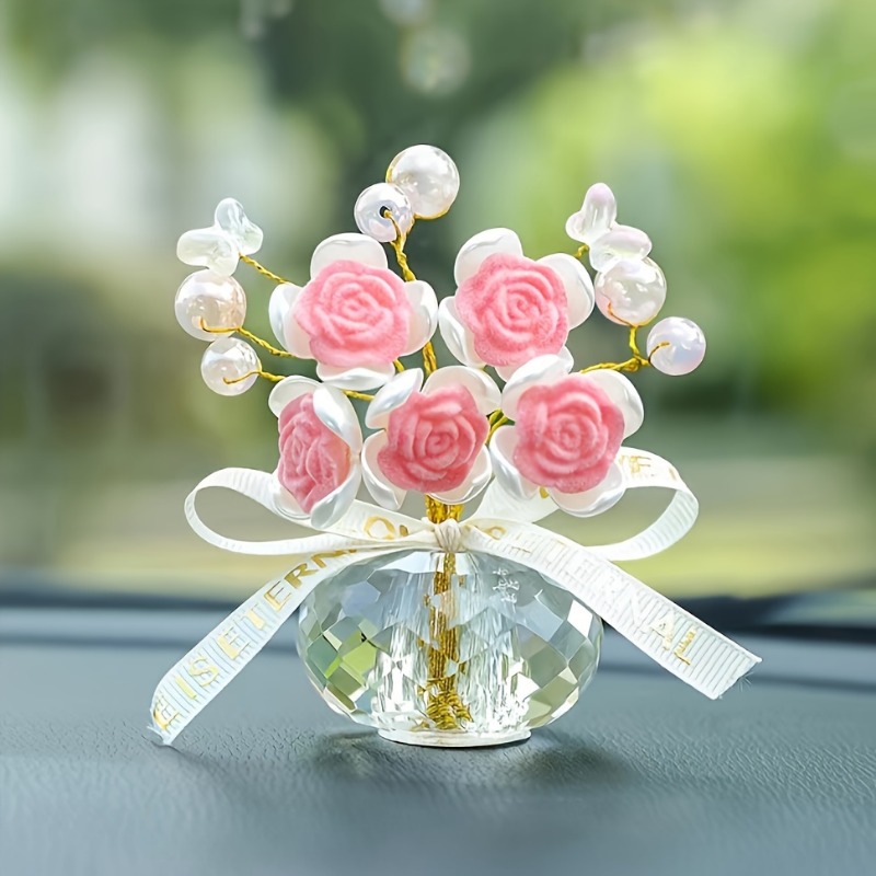 Adorno de tablero de rosas de  - Car Accessories Walmart reseña y precio