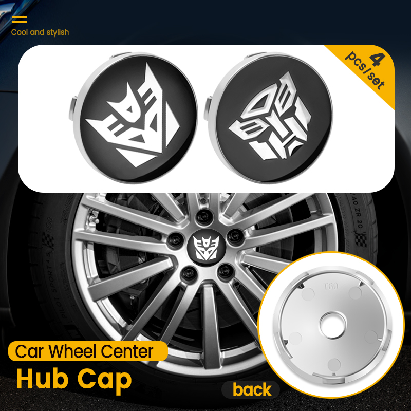 4 piezas de 60mm, tapas centra - Car Accessories Logo reseña y precio